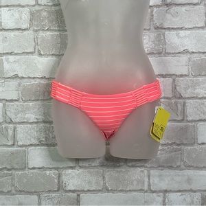NWT Rip Curl Bikini Swimsuit Bottoms Tropic Wind Luxe Pink Brazilian